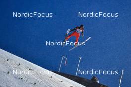 29.12.2021, Oberstdorf, Germany (GER): Casey Larson (USA) - FIS world cup ski jumping men, four hills tournament, individual HS137, Oberstdorf (GER). www.nordicfocus.com. © Reichert/NordicFocus. Every downloaded picture is fee-liable.