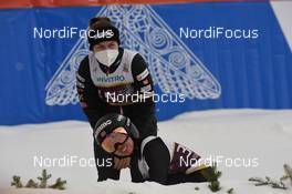 21.03.2021, Nizhny Tagil, Russia (RUS): Anna Odine Stroem (NOR), Thea Minyan Bjoerseth (NOR), (l-r) - FIS world cup ski jumping women, individual HS97, Nizhny Tagil (RUS). www.nordicfocus.com. © Tumashov/NordicFocus. Every downloaded picture is fee-liable.
