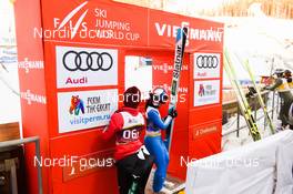 28.03.2021, Chaikovsky, Russia (RUS): Nozomi Maruyama (JPN), Sara Takanashi (JPN), (l-r) - FIS world cup ski jumping women, team HS102, Chaikovsky (RUS). www.nordicfocus.com. © Tumashov/NordicFocus. Every downloaded picture is fee-liable.