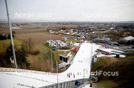 05.02.2021, Hinzenbach, Austria (AUT): Feature: Overview over the jumping hill of Hinzenbach - FIS world cup ski jumping women, individual HS90, Hinzenbach (AUT). www.nordicfocus.com. © Modica/NordicFocus. Every downloaded picture is fee-liable.
