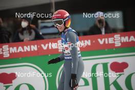 05.02.2021, Hinzenbach, Austria (AUT): Daniela Iraschko-Stolz (AUT) - FIS world cup ski jumping women, individual HS90, Hinzenbach (AUT). www.nordicfocus.com. © Modica/NordicFocus. Every downloaded picture is fee-liable.