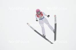06.02.2021, Hinzenbach, Austria (AUT): Karolina Indrackova (CZE) - FIS world cup ski jumping women, individual HS90, Hinzenbach (AUT). www.nordicfocus.com. © Modica/NordicFocus. Every downloaded picture is fee-liable.