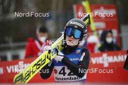 07.02.2021, Hinzenbach, Austria (AUT): Anna Odine Stroem (NOR) - FIS world cup ski jumping women, individual HS90, Hinzenbach (AUT). www.nordicfocus.com. © Modica/NordicFocus. Every downloaded picture is fee-liable.