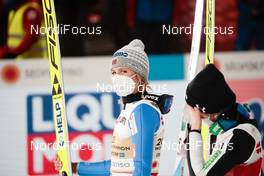 03.03.2021, Oberstdorf, Germany (GER): Maren Lundby (NOR), Nika Kriznar (SLO), (l-r)  - FIS nordic world ski championships ski jumping women, individual HS137, Oberstdorf (GER). www.nordicfocus.com. © Modica/NordicFocus. Every downloaded picture is fee-liable.