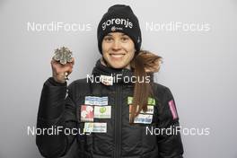25.02.2021, Oberstdorf, Germany (GER): Ursa Bogataj (SLO) - FIS nordic world ski championships ski jumping women, medals, Oberstdorf (GER). www.nordicfocus.com. © Modica/NordicFocus. Every downloaded picture is fee-liable.