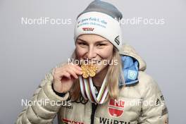 25.02.2021, Oberstdorf, Germany (GER): Anna Rupprecht (GER) - FIS nordic world ski championships ski jumping women, medals, Oberstdorf (GER). www.nordicfocus.com. © Modica/NordicFocus. Every downloaded picture is fee-liable.