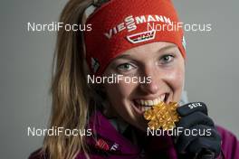 25.02.2021, Oberstdorf, Germany (GER): Katharina Althaus (GER) - FIS nordic world ski championships ski jumping women, medals, Oberstdorf (GER). www.nordicfocus.com. © Thibaut/NordicFocus. Every downloaded picture is fee-liable.