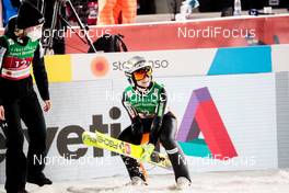 26.02.2021, Oberstdorf, Germany (GER): Nika Kriznar (SLO), Spela Rogelj (SLO), (l-r)  - FIS nordic world ski championships ski jumping women, team HS106, Oberstdorf (GER). www.nordicfocus.com. © Modica/NordicFocus. Every downloaded picture is fee-liable.