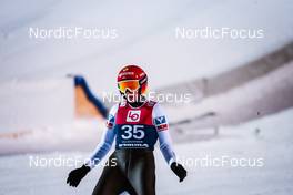 04.12.2021 Lillehammer, Norway (NOR): Daniela Iraschko-Stolz (AUT) - FIS world cup ski jumping women, individual HS98, Lillehammer (NOR). www.nordicfocus.com. © Modica/NordicFocus. Every downloaded picture is fee-liable.