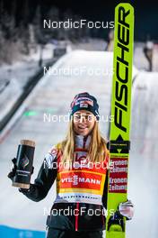 04.12.2021 Lillehammer, Norway (NOR): Marita Kramer (AUT) - FIS world cup ski jumping women, individual HS98, Lillehammer (NOR). www.nordicfocus.com. © Modica/NordicFocus. Every downloaded picture is fee-liable.