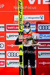 10.12.2021, Klingenthal, Germany (GER): Marita Kramer (AUT), Podium - FIS world cup ski jumping women, individual HS140, Klingenthal (GER). www.nordicfocus.com. © Thibaut/NordicFocus. Every downloaded picture is fee-liable.