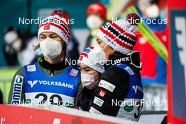 17.12.2021, Ramsau, Austria, (AUT): Anna Odine Stroem (NOR), Silje Opseth (NOR), (l-r)  - FIS world cup ski jumping women, individual HS98, Ramsau (AUT). www.nordicfocus.com. © Volk/NordicFocus. Every downloaded picture is fee-liable.