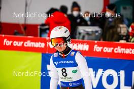 17.12.2021, Ramsau, Austria, (AUT): Bing Dong (CHN) - FIS world cup ski jumping women, individual HS98, Ramsau (AUT). www.nordicfocus.com. © Volk/NordicFocus. Every downloaded picture is fee-liable.