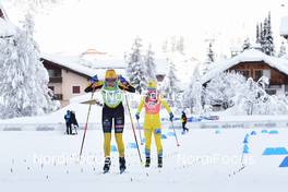 24.01.2021, Toblach-Cortina, Italy (ITA): Astrid Oeyre Slind (NOR), Emilie Fleten (NOR), group l-r - Visma Ski Classics, Toblach-Cortina (ITA). www.nordicfocus.com. © Reichert/NordicFocus. Every downloaded picture is fee-liable.