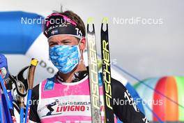 24.01.2021, Toblach-Cortina, Italy (ITA): Emil Persson (SWE), podium l-r - Visma Ski Classics, Toblach-Cortina (ITA). www.nordicfocus.com. © Reichert/NordicFocus. Every downloaded picture is fee-liable.