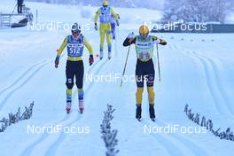 16.01.2021, St. Moritz, Switzerland (SUI): Emilie Fleten (NOR), Lina Korsgren (SWE) - Visma Ski Classics La Diagonela, St. Moritz (SUI). www.nordicfocus.com. © Reichert/NordicFocus. Every downloaded picture is fee-liable.