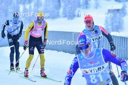 16.01.2021, St. Moritz, Switzerland (SUI): Max Novak (SWE), Andreas Nygaard (NOR), group - Visma Ski Classics La Diagonela, St. Moritz (SUI). www.nordicfocus.com. © Reichert/NordicFocus. Every downloaded picture is fee-liable.