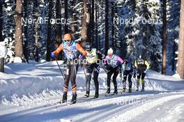 16.01.2021, St. Moritz, Switzerland (SUI): Sofie Elebro (SWE), Britta Norgren (SWE), Katerina Smutna (CZE), group - Visma Ski Classics La Diagonela, St. Moritz (SUI). www.nordicfocus.com. © Reichert/NordicFocus. Every downloaded picture is fee-liable.