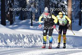16.01.2021, St. Moritz, Switzerland (SUI): Astrid Oeyre Slind (NOR), Lina Korsgren (SWE), group - Visma Ski Classics La Diagonela, St. Moritz (SUI). www.nordicfocus.com. © Reichert/NordicFocus. Every downloaded picture is fee-liable.