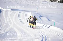16.01.2021, St. Moritz, Switzerland (SUI): Lina Korsgren (SWE), Ida Dahl (SWE), Astrid Oeyre Slind (NOR), group - Visma Ski Classics La Diagonela, St. Moritz (SUI). www.nordicfocus.com. © Reichert/NordicFocus. Every downloaded picture is fee-liable.