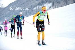 31.01.2021, Val di Fiemme, Italy (ITA): Jenny Larsson (SWE) - Visma Ski Classics Marcialonga, Val di Fiemme (ITA). www.nordicfocus.com. © Modica/NordicFocus. Every downloaded picture is fee-liable.