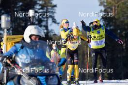 07.03.2021, Mora, Sweden (SWE): Emilie Fleten (NOR), Lina Korsgren (SWE), (l-r) - Visma Ski Classics Vasaloppet, Mora (SWE). www.nordicfocus.com. © Schmidt/NordicFocus. Every downloaded picture is fee-liable.