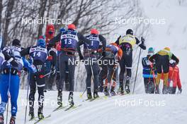21.03.2021, Valadalen, Sweden (SWE): Jens Burman (SWE), Anders Aukland (NOR), Oskar Kardin (SWE), (l-r) - Visma Ski Classics, Valadalen (SWE). www.nordicfocus.com. © Visma Ski Classics /Magnus Oesth/NordicFocus. Every downloaded picture is fee-liable.