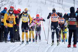 21.03.2021, Valadalen, Sweden (SWE): Lina Korsgren (SWE), Britta Johansson Norgren (SWE), Ida Dahl (SWE), (l-r) - Visma Ski Classics, Valadalen (SWE). www.nordicfocus.com. © Visma Ski Classics /Magnus Oesth/NordicFocus. Every downloaded picture is fee-liable.