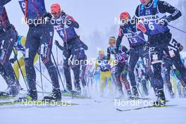 21.03.2021, Valadalen, Sweden (SWE): Oskar Kardin (SWE), Anders Aukland (NOR), Oeyvind Moen Fjeld (NOR), (l-r) - Visma Ski Classics, Valadalen (SWE). www.nordicfocus.com. © Visma Ski Classics /Magnus Oesth/NordicFocus. Every downloaded picture is fee-liable.
