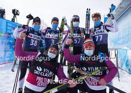21.03.2021, Valadalen, Sweden (SWE): Aleksandr Grebenko (RUS), Morten Eide Pedersen (NOR), Herman Paus (NOR), Jan Hoel (NOR), (l-r) - Visma Ski Classics, Valadalen (SWE). www.nordicfocus.com. © Visma Ski Classics /Magnus Oesth/NordicFocus. Every downloaded picture is fee-liable.