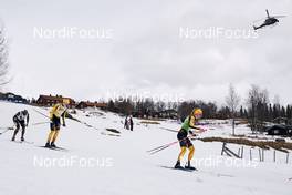 27.03.2021, Valadalen, Sweden (SWE): Lina Korsgren (SWE), Ida Dahl (SWE), (l-r) - Visma Ski Classics Arefjaellsloppet, Valadalen (SWE). www.nordicfocus.com. © Visma Ski Classics/Magnus Oesth/NordicFocus. Every downloaded picture is fee-liable.