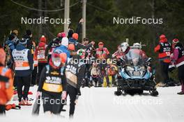 27.03.2021, Valadalen, Sweden (SWE): Tord Asle Gjerdalen (NOR), Joar Thele (NOR), (l-r) - Visma Ski Classics Arefjaellsloppet, Valadalen (SWE). www.nordicfocus.com. © Visma Ski Classics/Magnus Oesth/NordicFocus. Every downloaded picture is fee-liable.