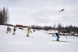 27.03.2021, Valadalen, Sweden (SWE): Lina Korsgren (SWE), Jenny Larsson (SWE), Emilie Fleten (NOR), (l-r) - Visma Ski Classics Arefjaellsloppet, Valadalen (SWE). www.nordicfocus.com. © Visma Ski Classics/Magnus Oesth/NordicFocus. Every downloaded picture is fee-liable.