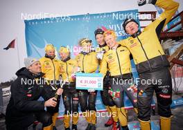27.03.2021, Valadalen, Sweden (SWE): Event Feature: Team Ramudden celebrates - Visma Ski Classics Arefjaellsloppet, Valadalen (SWE). www.nordicfocus.com. © Visma Ski Classics /Magnus Oesth/NordicFocus. Every downloaded picture is fee-liable.