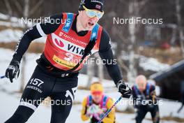 27.03.2021, Valadalen, Sweden (SWE): Oeyvind Moen Fjeld (NOR) - Visma Ski Classics Arefjaellsloppet, Valadalen (SWE). www.nordicfocus.com. © Visma Ski Classics/Magnus Oesth/NordicFocus. Every downloaded picture is fee-liable.