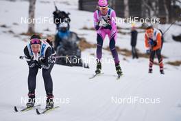27.03.2021, Valadalen, Sweden (SWE): Britta Johansson Norgren (SWE), Katerina Smutna (CZE), (l-r) - Visma Ski Classics Arefjaellsloppet, Valadalen (SWE). www.nordicfocus.com. © Visma Ski Classics/Magnus Oesth/NordicFocus. Every downloaded picture is fee-liable.