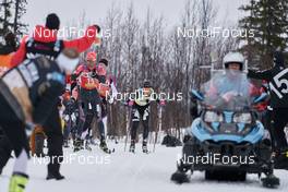 27.03.2021, Valadalen, Sweden (SWE): Anders Aukland (NOR), Emil Persson (SWE), (l-r) - Visma Ski Classics Arefjaellsloppet, Valadalen (SWE). www.nordicfocus.com. © Visma Ski Classics/Magnus Oesth/NordicFocus. Every downloaded picture is fee-liable.