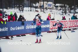 18.12.2021, Groenklitt, Sweden (SWE): Virtanen Niina (FIN), Kivikko Noora (FIN), (l-r)  - Visma Ski Classics Orsa Groenklitt Individual Prologue - Groenklitt (SWE). www.nordicfocus.com. © Modica/NordicFocus. Every downloaded picture is fee-liable.