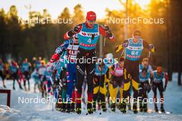 19.12.2021, Groenklitt, Sweden (SWE): Andreas Nygaard (NOR), Torgeir Sulen Hovland (NOR), (l-r) - Visma Ski Classics Orsa Groenklitt Individual Prologue - Groenklitt (SWE). www.nordicfocus.com. © Modica/NordicFocus. Every downloaded picture is fee-liable.