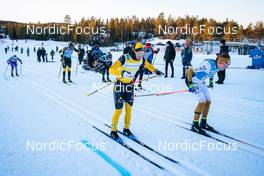 19.12.2021, Groenklitt, Sweden (SWE): Evelina Settlin (SWE), Thea Krokan Murud (NOR), Lina Korsgren (SWE), Linn Soemskar (SWE), (l-r) - Visma Ski Classics Orsa Groenklitt Individual Prologue - Groenklitt (SWE). www.nordicfocus.com. © Modica/NordicFocus. Every downloaded picture is fee-liable.