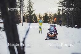 18.12.2021, Groenklitt, Sweden (SWE): Syrstad Torleif (NOR), Jespersen Chris Andre (NOR), Bucher-Johannenssen Thomas (NOR), (l-r)  - Visma Ski Classics Orsa Groenklitt Individual Prologue - Groenklitt (SWE). www.nordicfocus.com. © Modica/NordicFocus. Every downloaded picture is fee-liable.