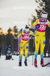 18.12.2021, Groenklitt, Sweden (SWE): Slind Kari ¯yre (NOR), Slind Astrid ¯yre (NOR), (l-r)  - Visma Ski Classics Orsa Groenklitt Individual Prologue - Groenklitt (SWE). www.nordicfocus.com. © Modica/NordicFocus. Every downloaded picture is fee-liable.