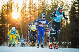 19.12.2021, Groenklitt, Sweden (SWE): Emil Persson (SWE), Ermil Vokuev (RUS), Runar Skaug Mathisen (NOR), (l-r) - Visma Ski Classics Orsa Groenklitt Individual Prologue - Groenklitt (SWE). www.nordicfocus.com. © Modica/NordicFocus. Every downloaded picture is fee-liable.