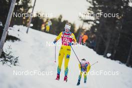 18.12.2021, Groenklitt, Sweden (SWE): Slind Astrid ¯yre (NOR), Slind Kari ¯yre (NOR), (l-r)  - Visma Ski Classics Orsa Groenklitt Individual Prologue - Groenklitt (SWE). www.nordicfocus.com. © Modica/NordicFocus. Every downloaded picture is fee-liable.