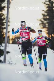 18.12.2021, Groenklitt, Sweden (SWE): Anna-Maria Dietze (GER), Schoettes Melina (GER), (l-r)  - Visma Ski Classics Orsa Groenklitt Individual Prologue - Groenklitt (SWE). www.nordicfocus.com. © Modica/NordicFocus. Every downloaded picture is fee-liable.