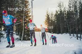 18.12.2021, Groenklitt, Sweden (SWE): Tarantola Antoine (FRA), Du Pasquier Arnaud (SUI), Auger Antoine (FRA), Poirrier Bastien (FRA), Deswazire Theo (FRA), (l-r)  - Visma Ski Classics Orsa Groenklitt Individual Prologue - Groenklitt (SWE). www.nordicfocus.com. © Modica/NordicFocus. Every downloaded picture is fee-liable.