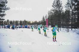 18.12.2021, Groenklitt, Sweden (SWE): Talmo Olaf (NOR), +18.2+, Rolke Hans Petter (NOR), Vartdal Ludvig (NOR), Engdahl Jonatan (SWE), (l-r)  - Visma Ski Classics Orsa Groenklitt Individual Prologue - Groenklitt (SWE). www.nordicfocus.com. © Modica/NordicFocus. Every downloaded picture is fee-liable.