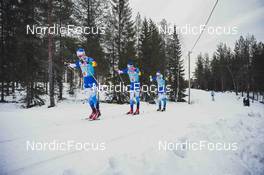 18.12.2021, Groenklitt, Sweden (SWE): Thorn Gabriel (SWE), Nilsson Klas (SWE), Hoelgraad Stian (NOR), (l-r)  - Visma Ski Classics Orsa Groenklitt Individual Prologue - Groenklitt (SWE). www.nordicfocus.com. © Modica/NordicFocus. Every downloaded picture is fee-liable.