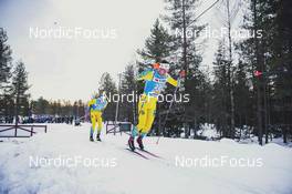 18.12.2021, Groenklitt, Sweden (SWE): Bucher-Johannenssen Thomas (NOR), Sundby Martin Johnsrud (NOR), (l-r)  - Visma Ski Classics Orsa Groenklitt Individual Prologue - Groenklitt (SWE). www.nordicfocus.com. © Modica/NordicFocus. Every downloaded picture is fee-liable.