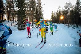 19.12.2021, Groenklitt, Sweden (SWE): Kjetil Tyrom (NOR), Chris Andre Jespersen (NOR), Olaf Talmo (NOR), (l-r) - Visma Ski Classics Orsa Groenklitt Individual Prologue - Groenklitt (SWE). www.nordicfocus.com. © Modica/NordicFocus. Every downloaded picture is fee-liable.